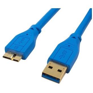 Cable Manhattan USB A Macho - Micrho B Macho 2Mts 5 Gbps Azul