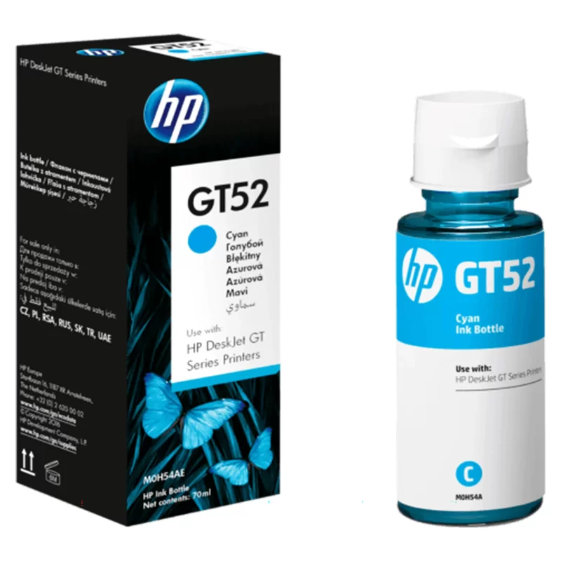 Botella de tinta HP GT52 - Cyan