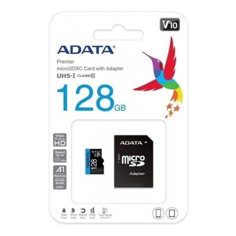 Memoria MicroSD Adata 128GB Clase 10 (100MB)