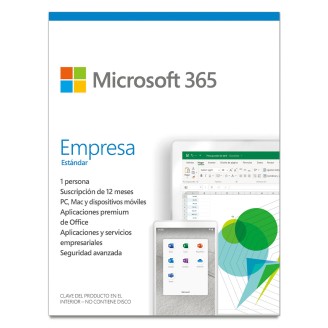 Microsoft 365 Empresa Estándar  1 Usuario  Descargable