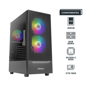 PC Intelec Ace Plus R5-5500 - 8GB - 256GB-SSD - GTX-1650-4GB - NX410