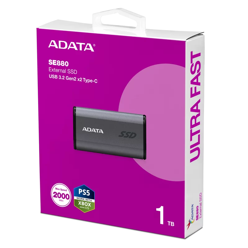 DISCO SSD EXTERNO ADATA SE880   - 1TB - USB 3.2