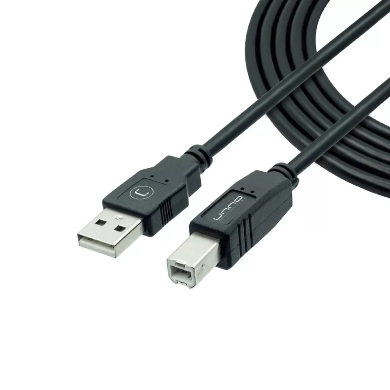 Cable UNNO USB-A a USB-B - 3mts