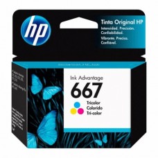 Cartucho de tinta HP 667 - Tricolor