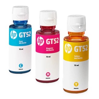 Botella de tinta HP GT52 - Amarillo-Cyan-Magenta