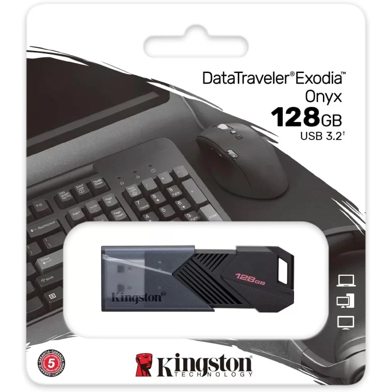 MEMORIA USB Kingston DataTraveler Exodia Onyx 128GB