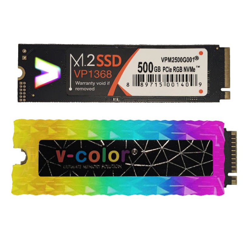 SSD M.2 500GB V-Color PCIe RGB 2280 + Modulo RGB