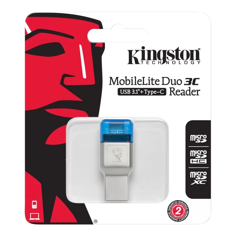 Lector MicroSd Kingston MobileLite Duo 3C Dual