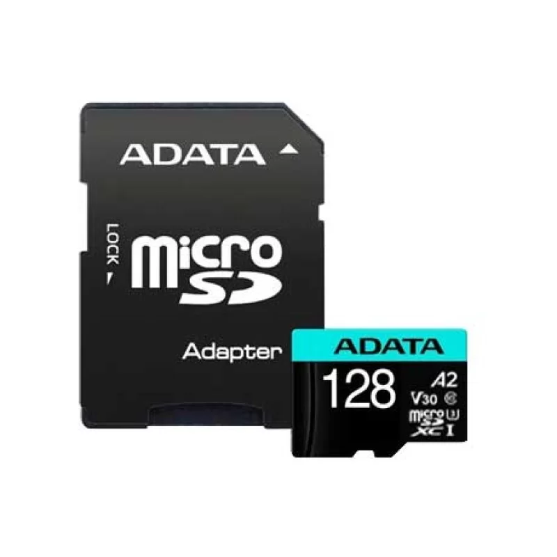 Memoria MicroSD 128GB Adata Premier Pro V30 U3 A2 100-80MB