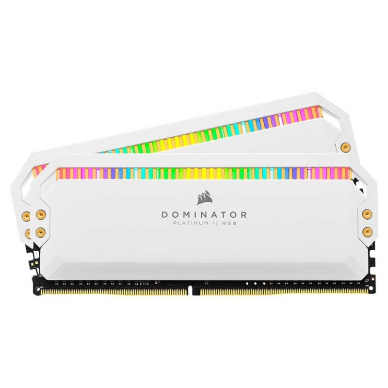 MEMORIA RAM CORSAIR DOMINATOR PLATINUM RGB DDR5 5200MHZ - 32GB - BLANCO