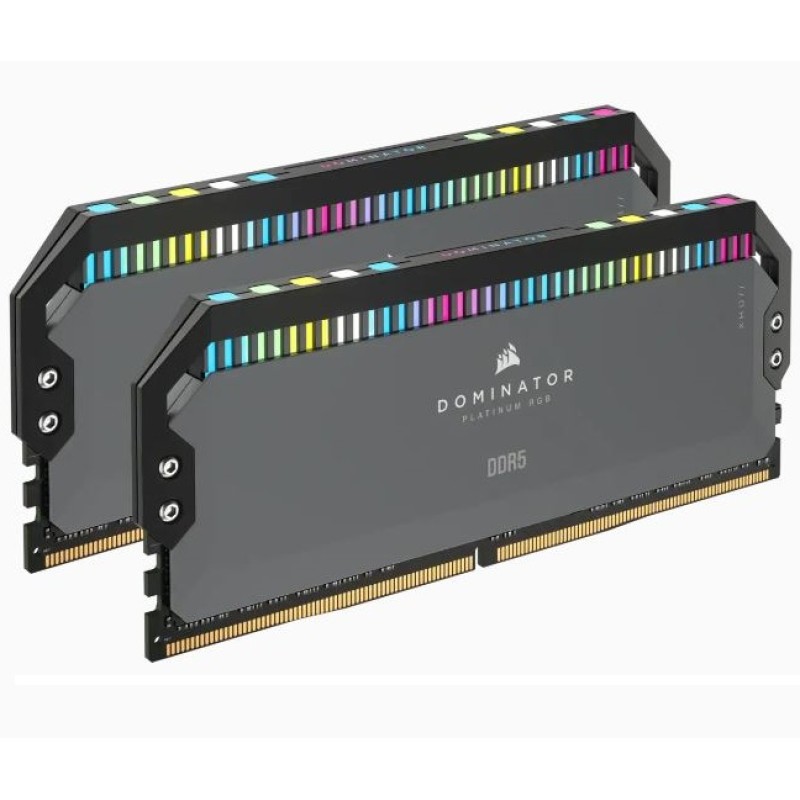 MEMORIA RAM CORSAIR DOMINATOR PLATINUM RGB C40 DDR5 5200MHZ - 32GB - GRIS