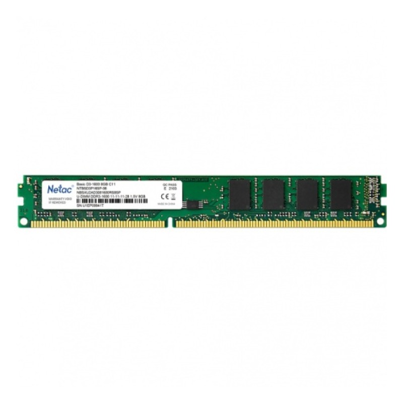 Memoria Ram NETAC DDR3 1600MHz - 8GB 