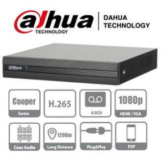DVR Dahua 4 canales Pentahibrido H265+ 1080p