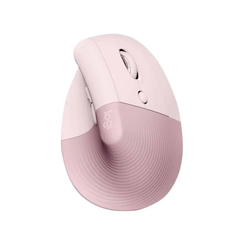 Mouse Logitech Lift Vertical Ergonómico - Inalámbrico - Rosado