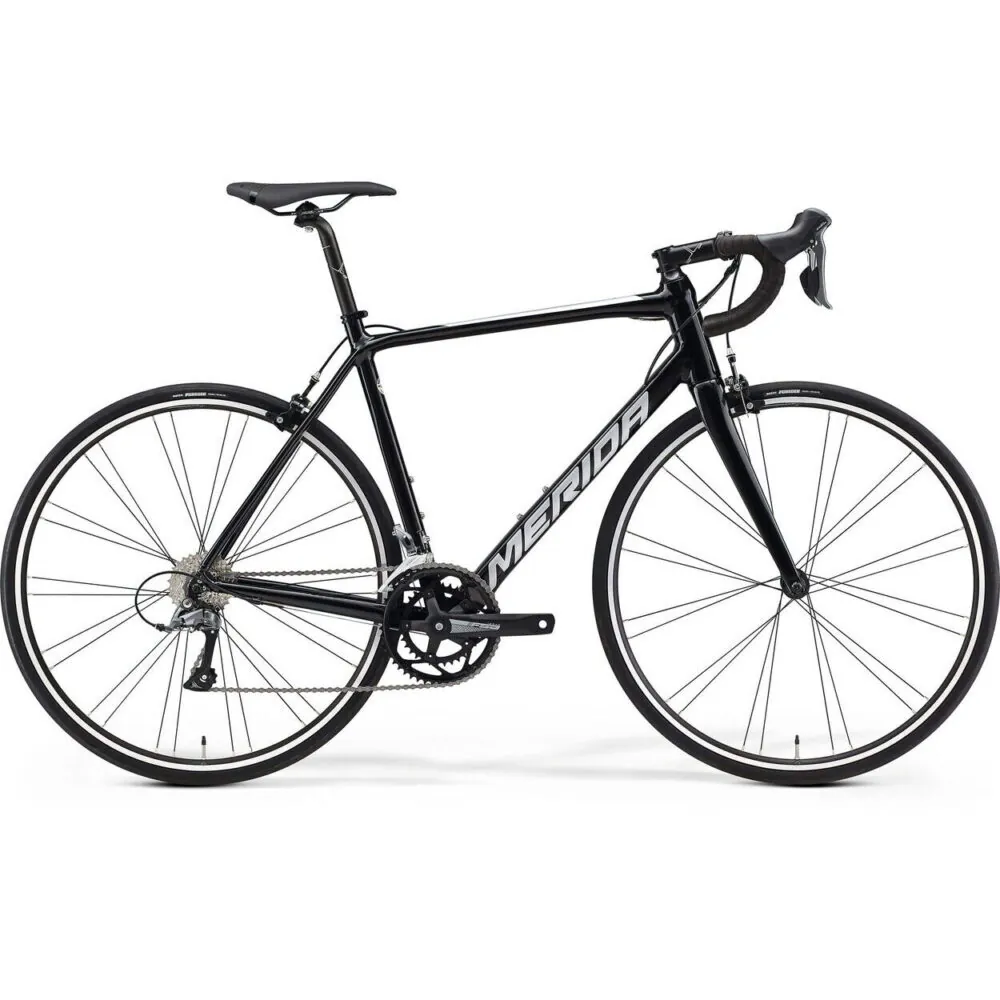 Bicicleta Merida Scultura Rim 100 700 - Negra Plateado - Talla S - Intelec | Tecnología y Fitness Bicicleta de Ruta Merida Scultura Rim 100 700 - Negra Plateado - Talla S