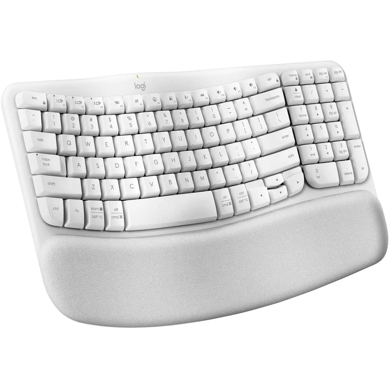 920-012275 - Intelec | Tecnología y Fitness Teclado Logitech Ergo WAVE KEYS - INALAMBRICO - BLANCO