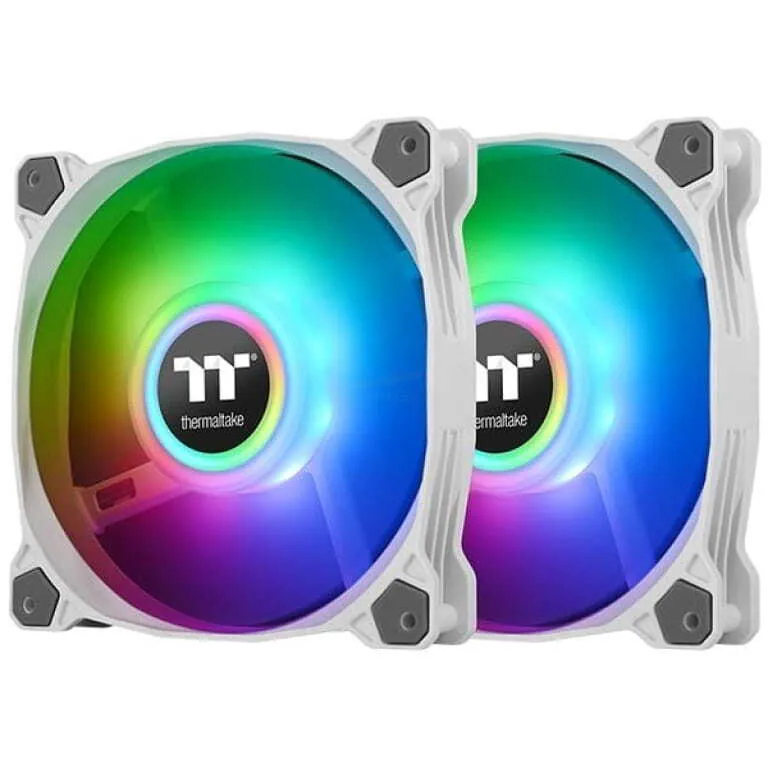 VENTILADOR THERMALTAKE PURE DUO 12 ARGB - BLANCO