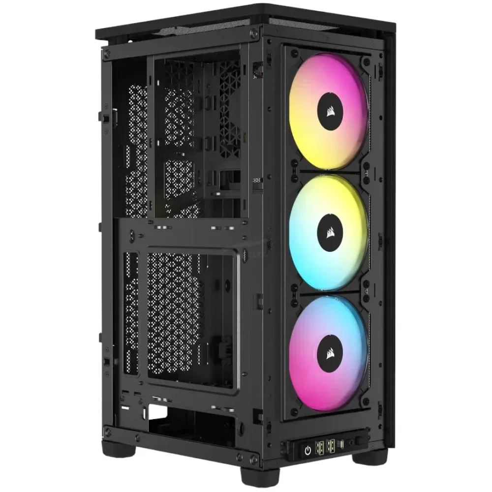 CASE CORSAIR 2000D AIRFLOW RGB - TEMPERADO - NEGRO - MINI ITX - Imagen 2