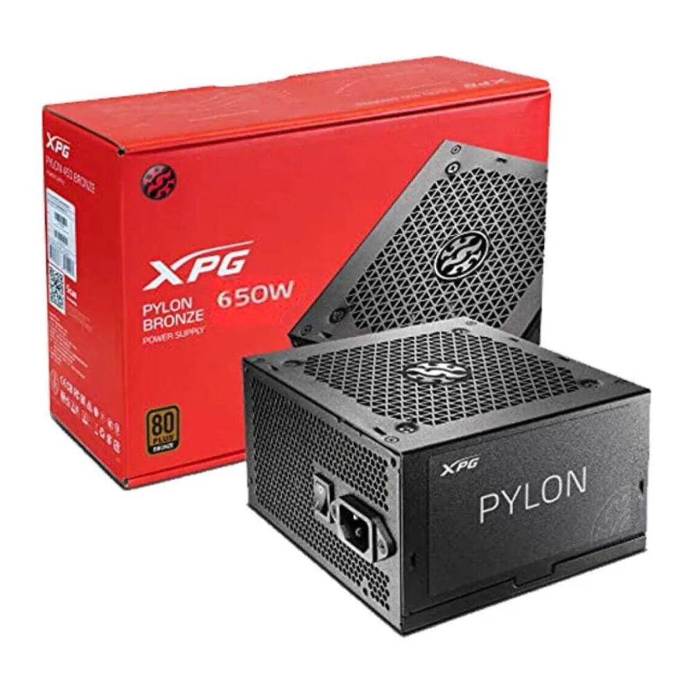 FUENTE DE PODER XPG PYLON 650 WATTS 80+ BRONCE