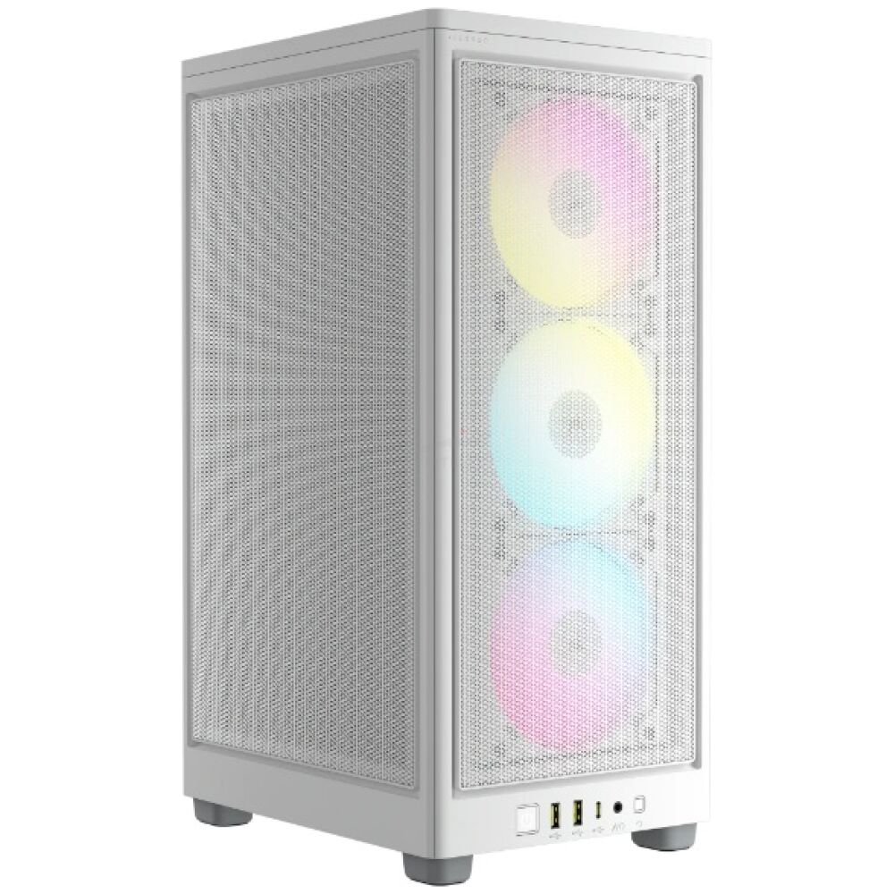 CASE CORSAIR 2000D AIRFLOW RGB - TEMPERADO - BLANCO - MINI ITX - Imagen 1