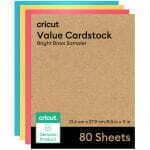CARTULINA CRICUT VALUE CARDSTOCK - LAZOS BRILLANTES 80 UNIDADES