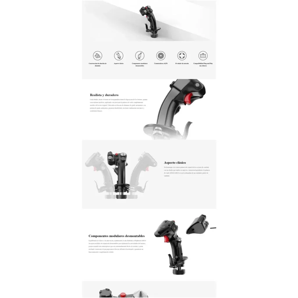 MOZA FLIGHT SIMULATOR - FLIGHTSTICK MH16