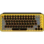 Teclado Logitech Pop Keys Mecanico - BT - Amarillo