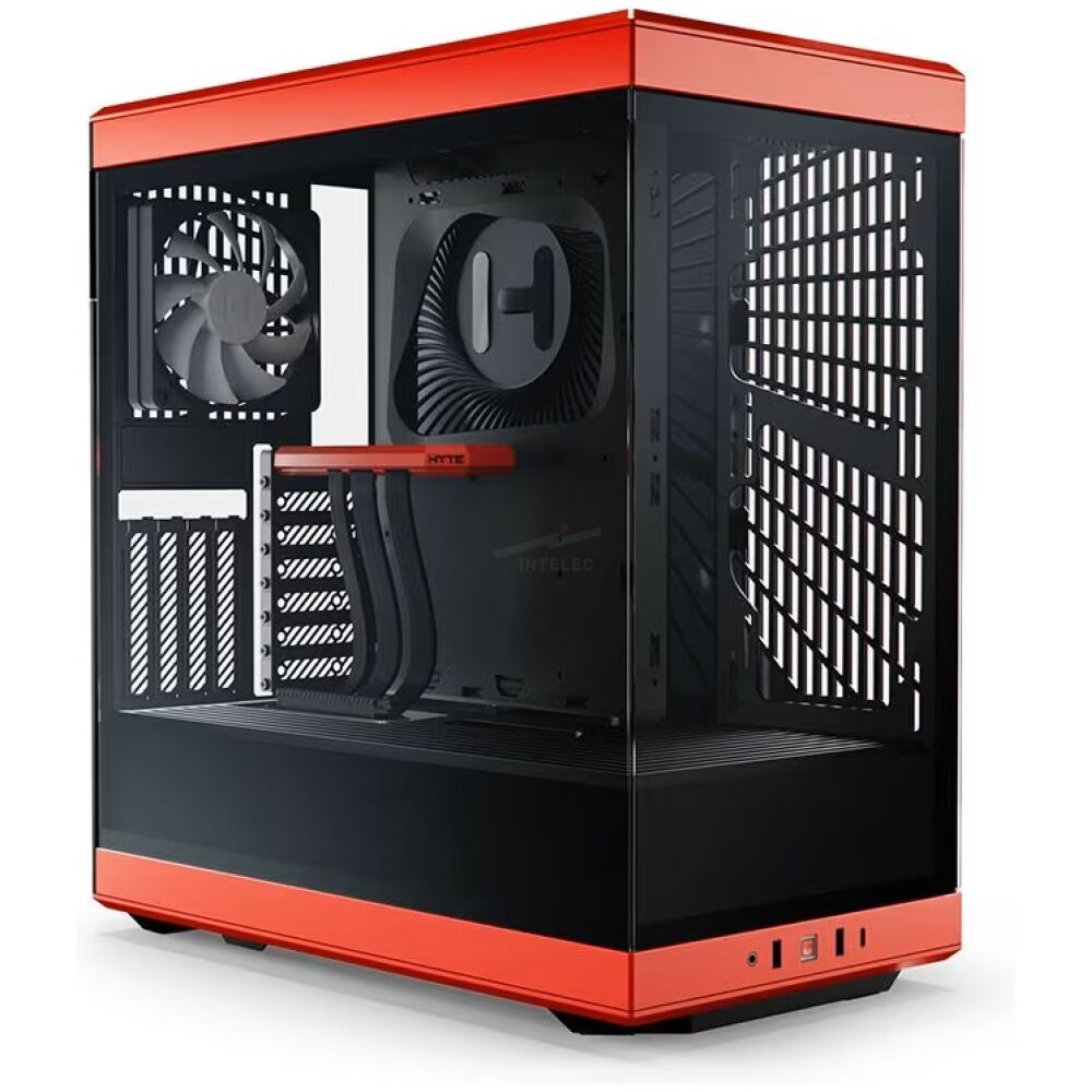 CASE HYTE Y40 - ATX - TEMPERADO - ROJO - NEGRO- MID TOWER - Imagen 1