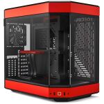 CASE HYTE Y60 - ATX - TEMPERADO - ROJO - NEGRO - MID TOWER