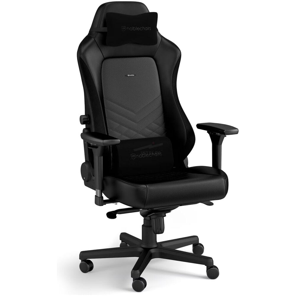 SILLA GAMING NOBLECHAIRS HERO - CUERO SINTETICO - NEGRO - Imagen 1