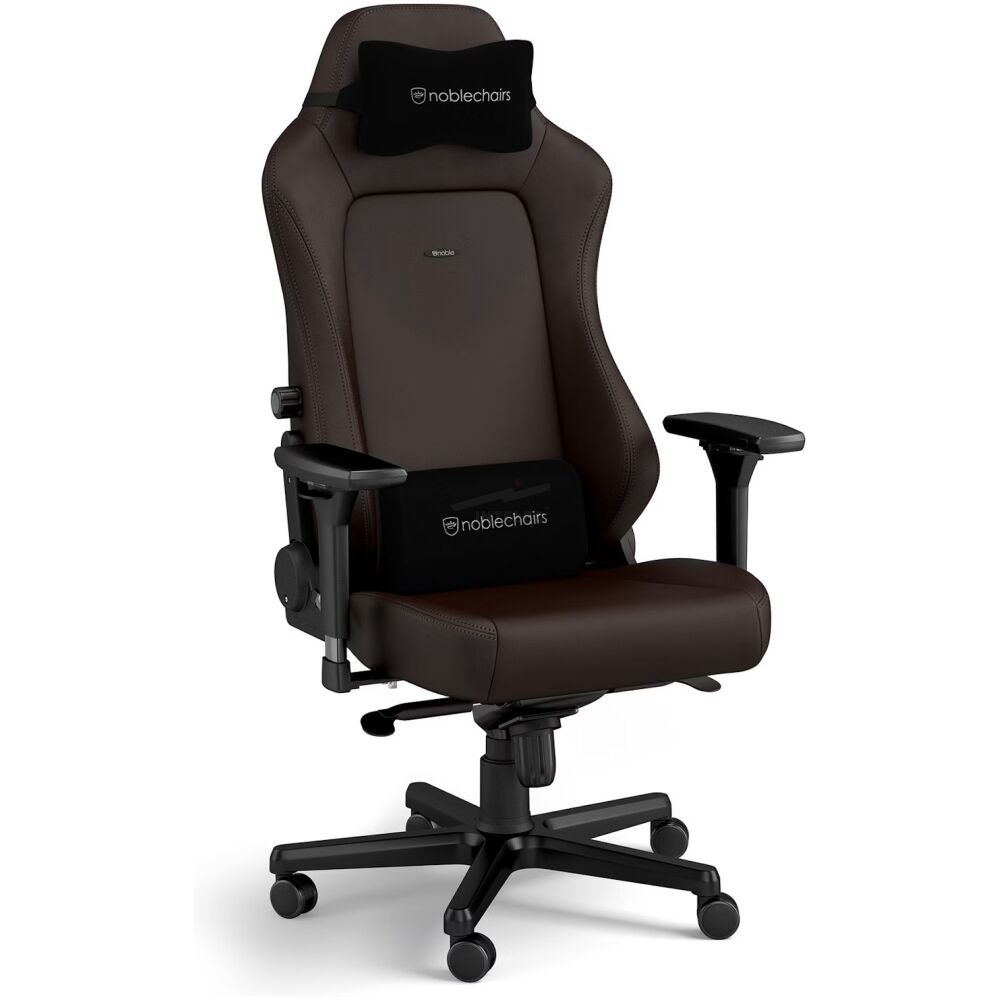 SILLA GAMING NOBLECHAIRS HERO JAVA - CUERO SINTETICO - CAFE - Imagen 1