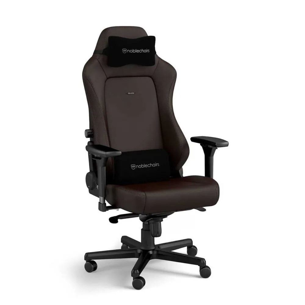 SILLA GAMING NOBLECHAIRS HERO JAVA - CUERO SINTETICO - CAFE