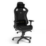 SILLA GAMING NOBLECHAIRS EPIC - CUERO REAL- NEGRO