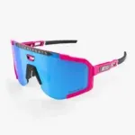 LENTES DEPORTIVOS SCICON AEROSCOPE ROSA FLUO - MULTIESPEJO AZUL