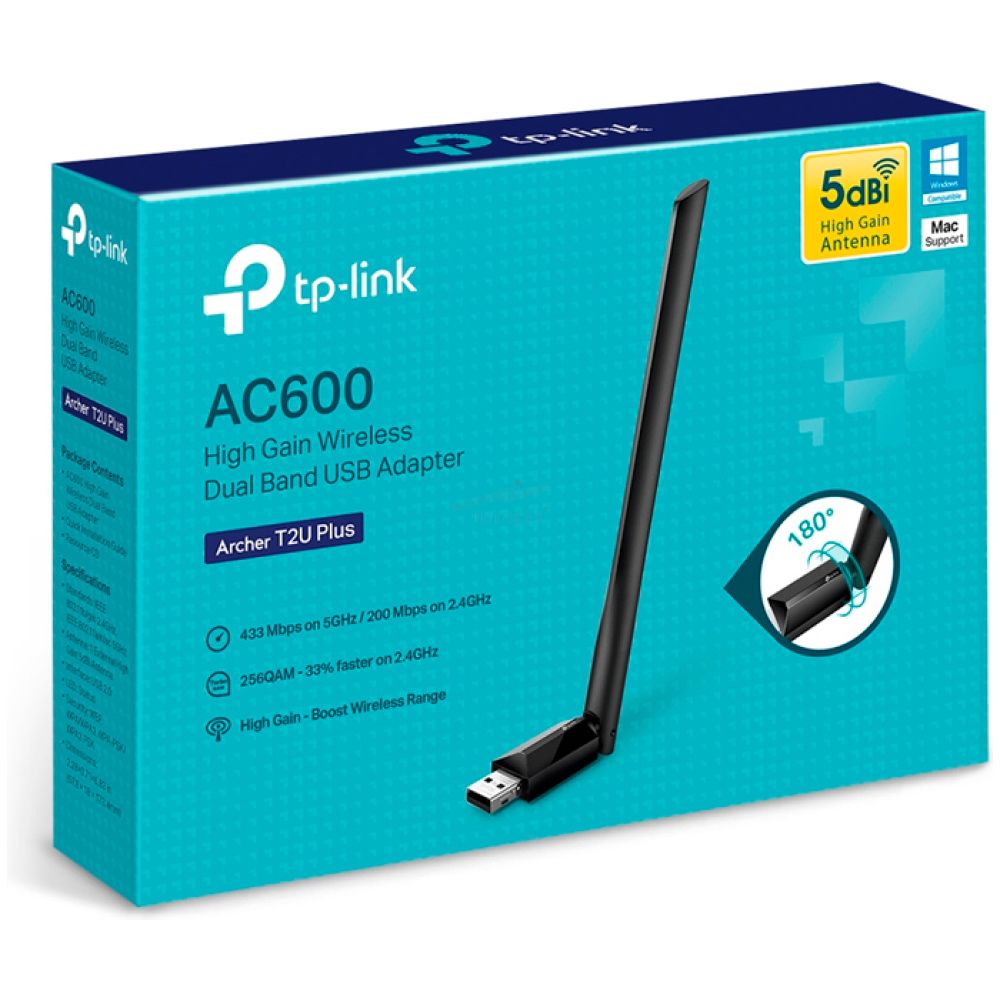 Adaptador de red TP-LINK ARCHER T2U PLUS - Dual Band - Imagen 1