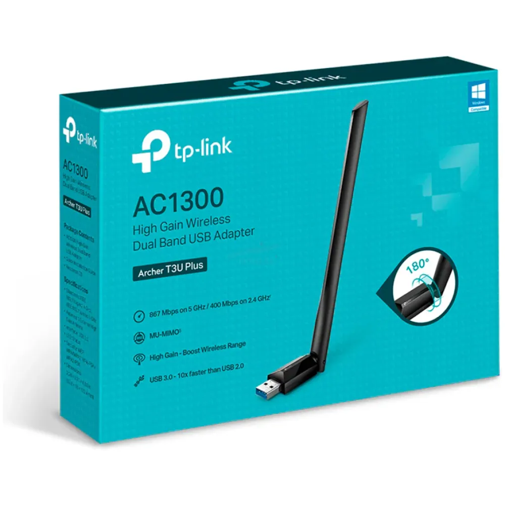 Adaptador de red TP-LINK ARCHER T3U PLUS - Dual Band - Imagen 1