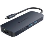 ADAPTADOR HUB HYPER USB-C a 2 PUERTO USB 3.0 - 2 PUERTO USB-C - HDMI - RJ45 - MICROSD