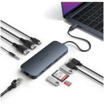 ADAPTADOR HUB HYPER USB-C a 2 PUERTO USB 3.0 - 1 PUERTOS USB-C - 2 HDMI - 1 RJ45 - MICROSD - Imagen 3