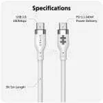 CABLE HYPERJUICE USB-C a USB-C - 1 METRO - Imagen 2