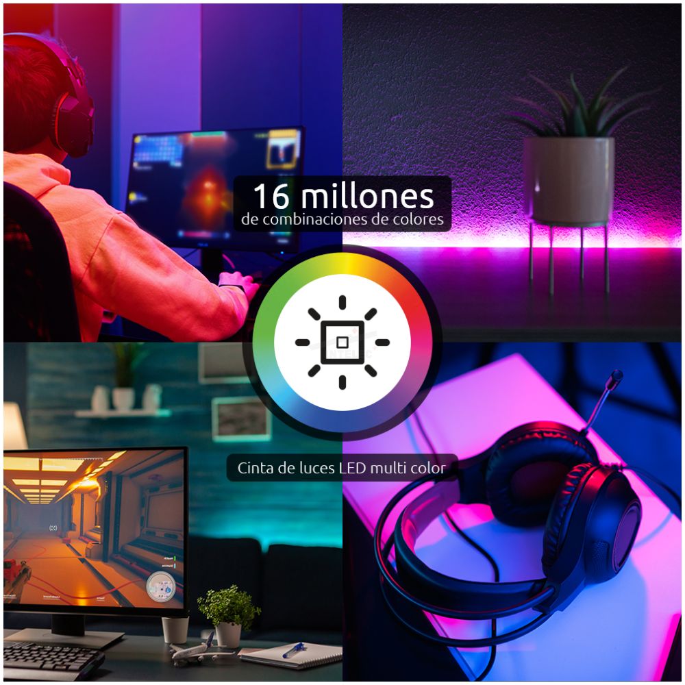 TIRA DE LUZ LED INTELIGENTE WIFI NEXXT - RGBIC - 5 METROS - Imagen 3