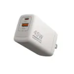 CARGADOR DE PARED UNNO POWERPRO - USB Y USB-C 45W