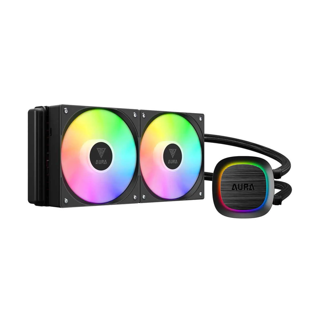 ENFRIAMIENTO LIQUIDO GAMDIAS AURA GL240 V2 ARGB - NEGRO - Imagen 1