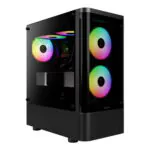 CASE GAMDIAS TALOS E3 CG - ARGB - TEMPERADO - NEGRO