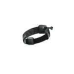 Head-mounted strap with an adjustable front mount and clamp for attaching a device (e.g., camera or light) on the wearer's head side.