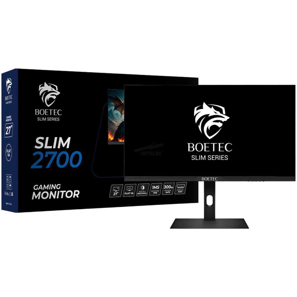 MONITOR LED 27" BOETEC SLIM 2700 1MS - 300HZ - 1920X1080