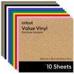 CRICUT VINIL SMART HOJA JOY SAMPLER - ARCOIRIS - 10 HOJAS