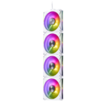 VENTILADOR XPG HURRICANE MAG 120 ARGB PWM - 4PACK - BLANCO - Imagen 2