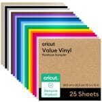 CRICUT VINIL VALUE SAMPLER -  RAINBOW - 25 HOJAS - PERMANENTE
