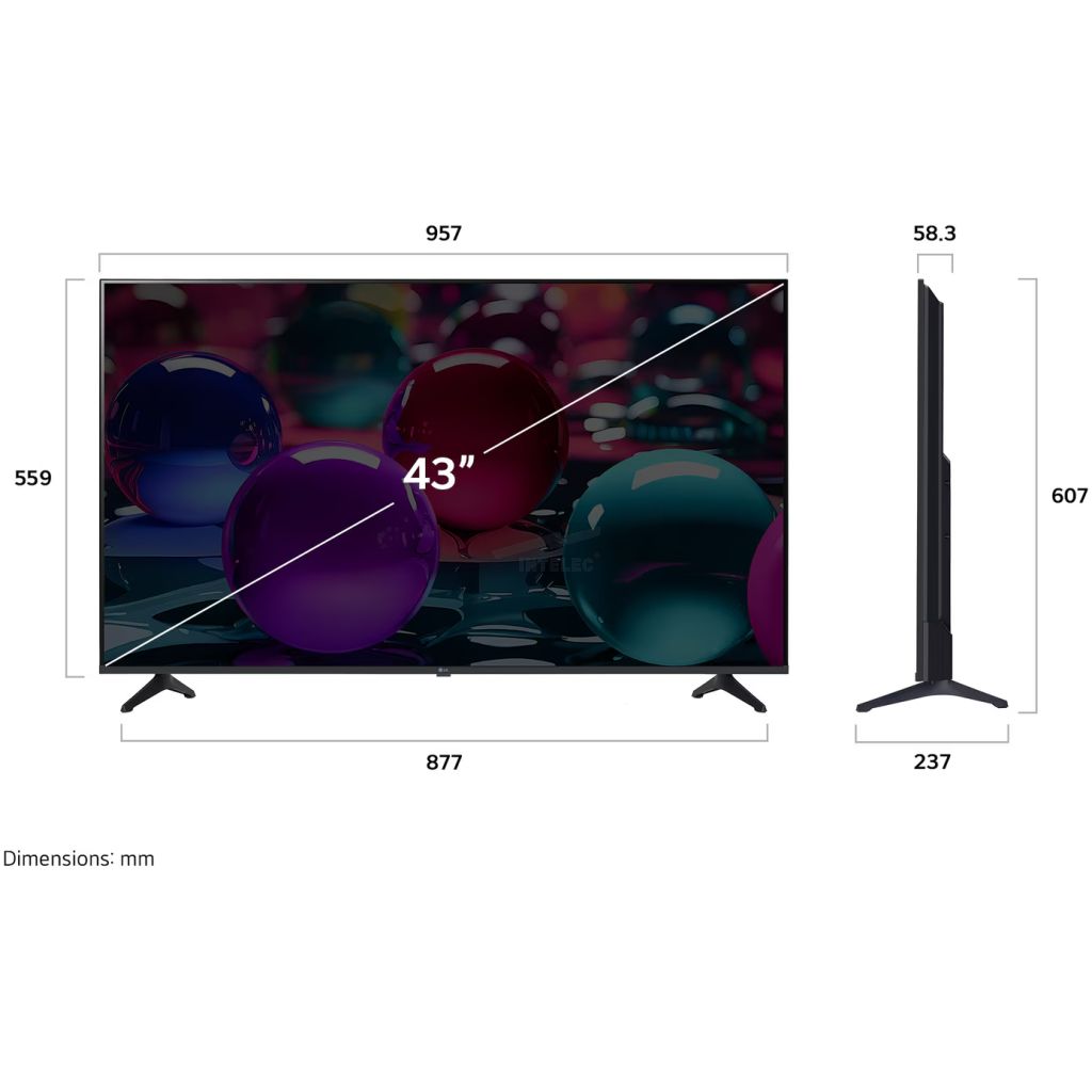 PANTALLA LG 43" LED UHD AI 4K SMART