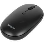Black wireless mouse with a matte finish and the Targus logo on the front left.